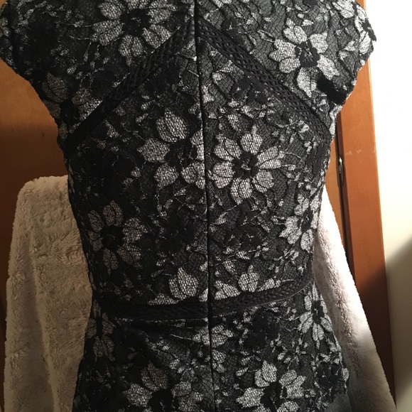 Ann Taylor Grey lace Dress - Picture 2 of 7